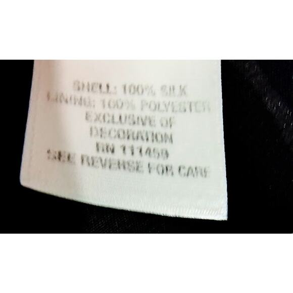 WHBM Polka Dot Silk Top with Straps and Elasticised Hem, Blk & Wht, Sz M - Picture 6 of 7